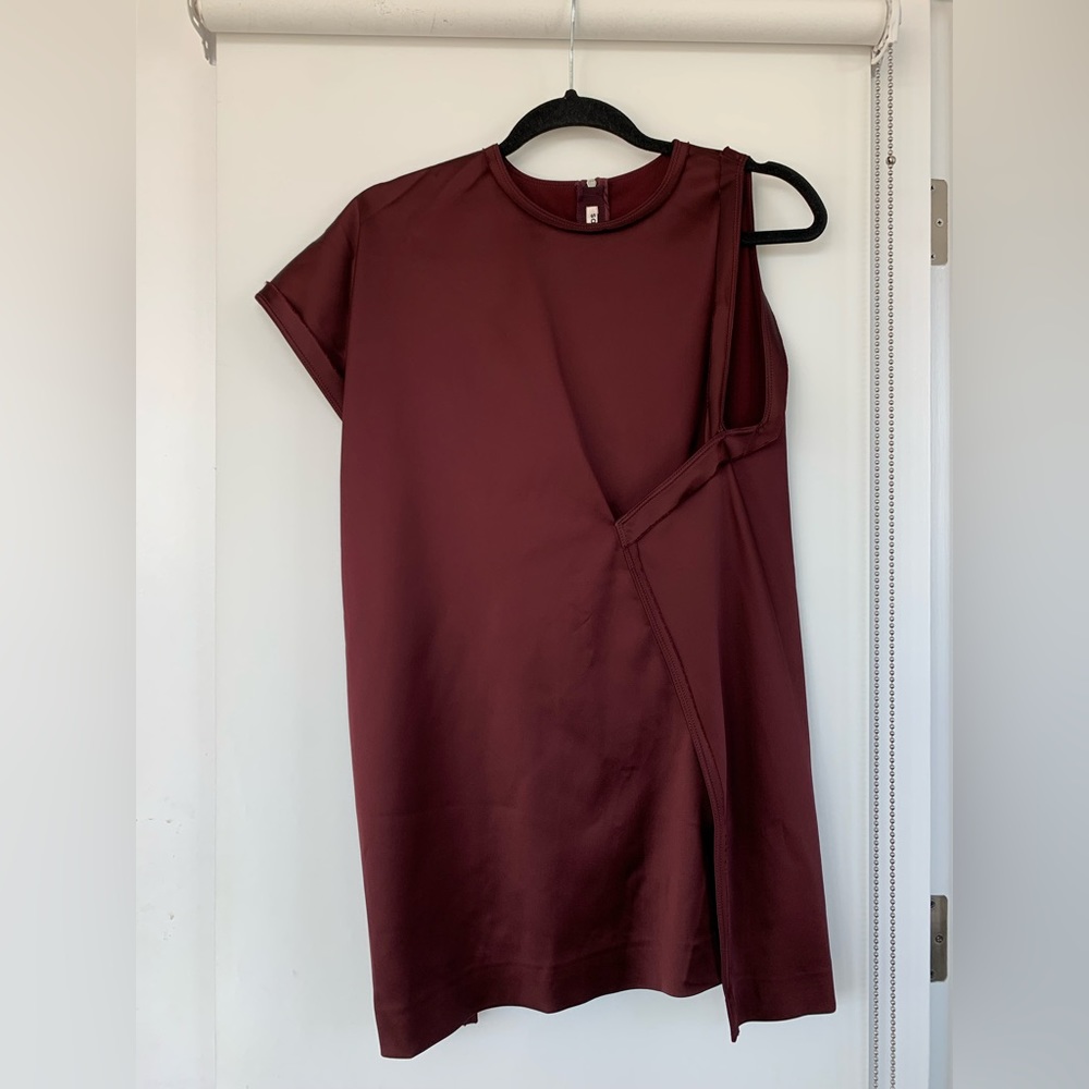 Acne Studios burgundy satin top